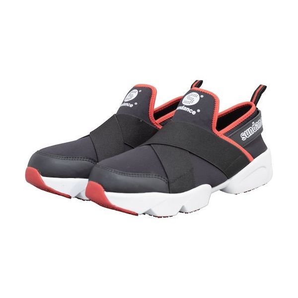 サンダンス SDXー21 クロスバンドセーフティ ブラック&レッド 27.0 SDX-21-BKRD-27.0 1足 469-8961（直送品）