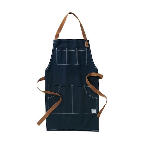 クロダルマ エプロン ネイビー フリーサイズ DG902-11-F 1着 452-4987（直送品）