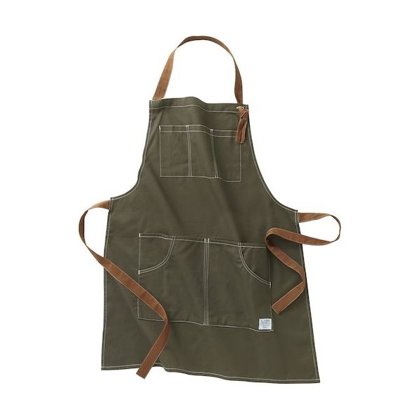 クロダルマ エプロン ダークグリーン フリーサイズ DG902-81-F 1着 452-1916（直送品）