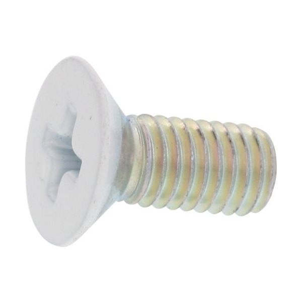 SUNCO 頭部ホワイト（+）サラ小ネジ三価ホワイト