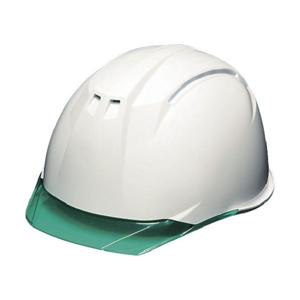 DICプラスチック DIC 透明バイザーヘルメット AP11EVOーC KP 白/グリーン AP11EVO-C-HA6-KP-W/G 1個（直送品）