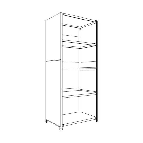 日本ファイリング NF 背板・側板付軽量物品棚 LA L