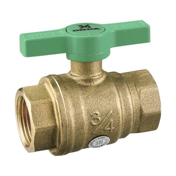 オンダ製作所 FF型消火設備用ボール弁 Rc1 1/4×Rc1 1/4 Tハンドル FF-T32F 1個 267-0440（直送品）