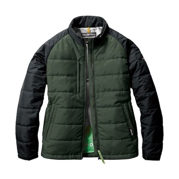 バートル 軽防寒ジャケット（ユニセックス） ミルスグリーン 7420-14-S 425-2031（直送品）