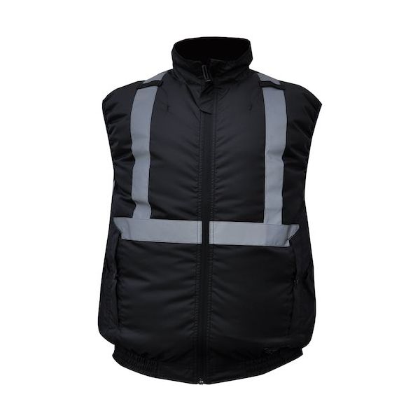 ミズケイ エアーファンダフルベスト ブラック LLサイズ 5941205 1枚 458-6822（直送品）