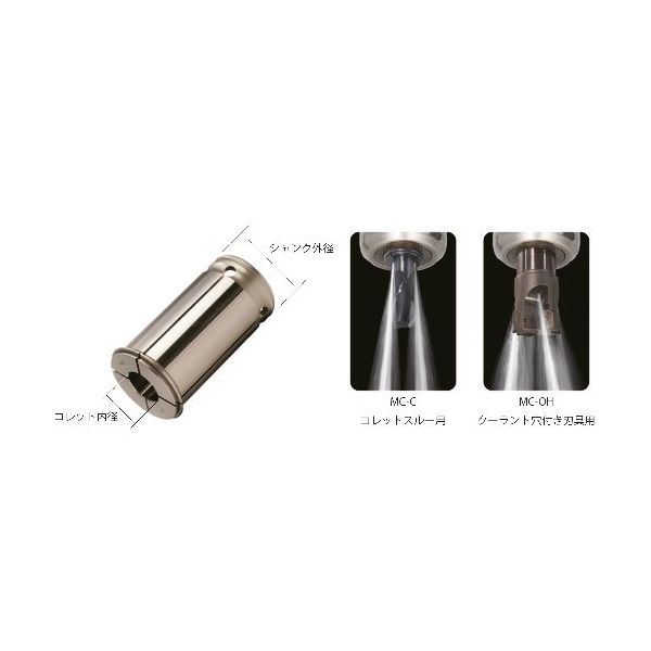 エヌティーツール NT ストレートコレット(コレットスルー用) MC32-12-C 1個 178-2510（直送品）