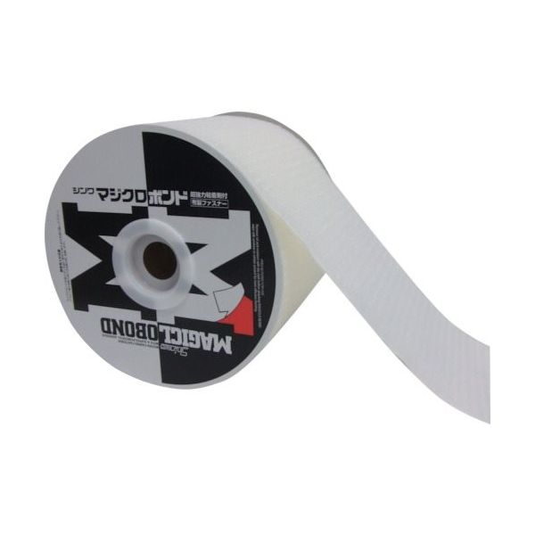 伸和 Shinwa マジクロボンド オス 強粘着付 100mm×5m 白 1K2L5UC1005W 1巻 813-1261（直送品）