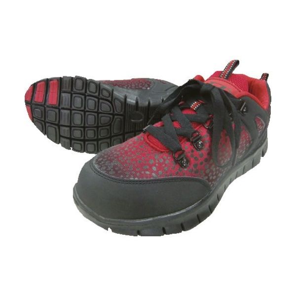 富士手袋工業 富士手袋 グラデーション安全靴 赤(レッド) 23.5cm 6505-R-23.5 1足 197-7641（直送品）