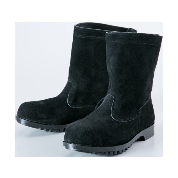 ノサックス 溶接・炉前作業用安全靴 半長靴 HR208 25.5CM HR208-255 1足 136-6839（直送品）