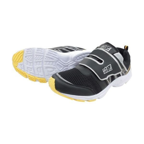 喜多 紳士マジックスニーカー メッシュ ブラック 28.0 MK150-BK-28.0 1足 430-0604（直送品）