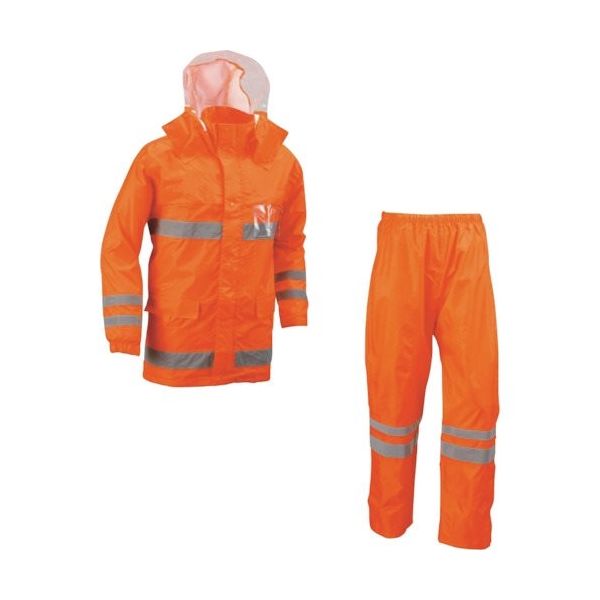 船橋 安全レイン オレンジ BLLサイズ FS-6000 OR BLL 1着 415-6492（直送品）