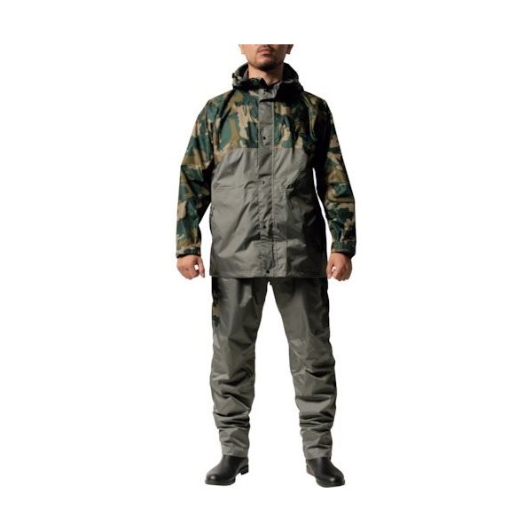 マック Makku クロスオーバー グリーン M AS-851014 1着 250-4875（直送品）