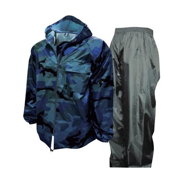 トオケミ 迷彩ネオレインワールド ブルー 4105-CM BLUE 3L 1着 250-6140（直送品）