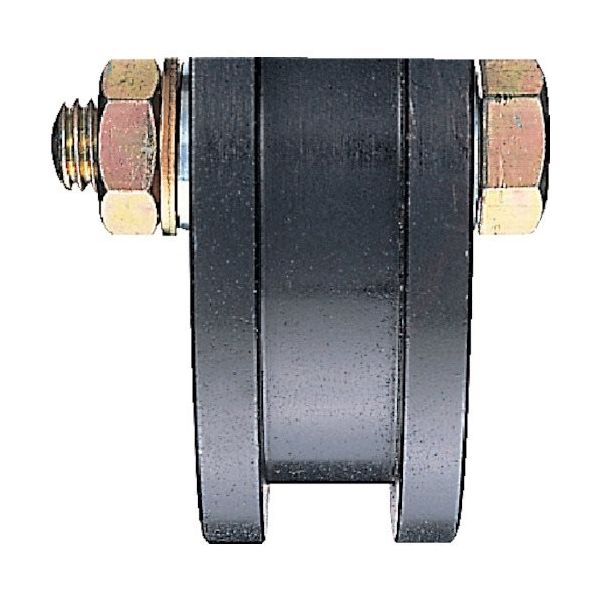 ヨコヅナ 鉄重量戸車 車のみ 130mm H JHP-1306 1個 849-6413（直送品）