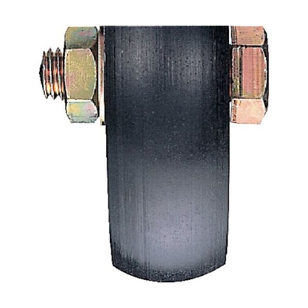 ヨコヅナ 鉄重量戸車 車のみ 90mm 山R JHP-0908 1個 849-6401（直送品）