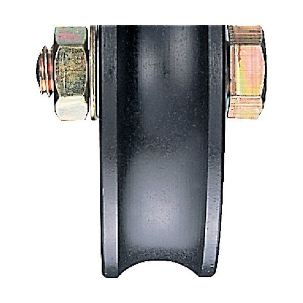 ヨコヅナ 鉄重量戸車 車のみ 105mm 溝R JHP-1051 1個 849-6402（直送品）