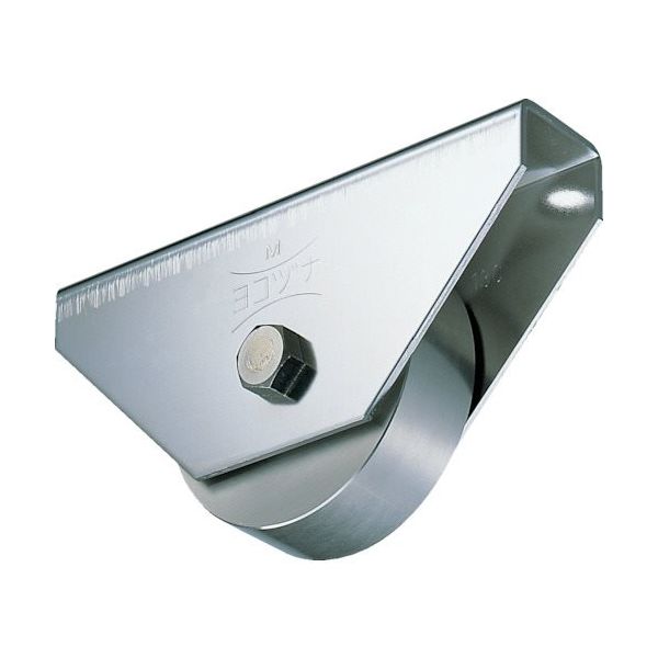 ヨコヅナ 440Cベアリング入ステンレス重量戸車 110mm 平 JCS-1102 1個 849-6301（直送品）