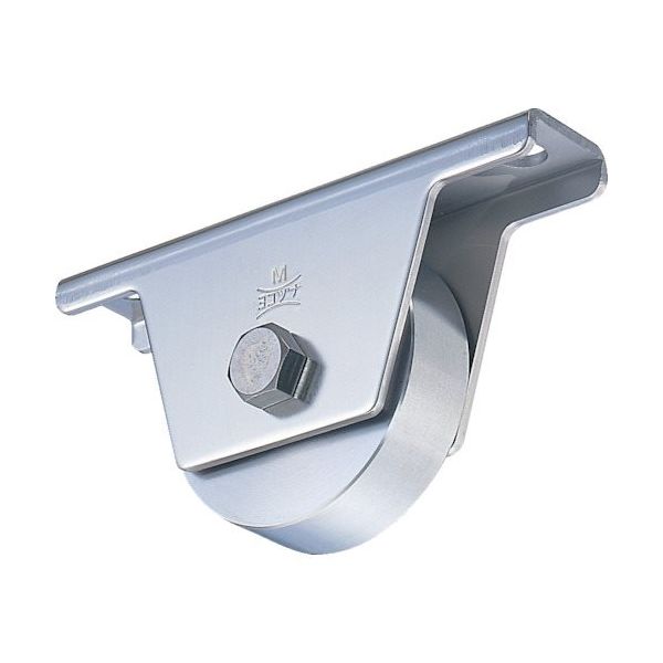 ヨコヅナ 440Cベアリング入ステンレス重量戸車 100mm 平 JCS-1002 1個 849-6297（直送品）