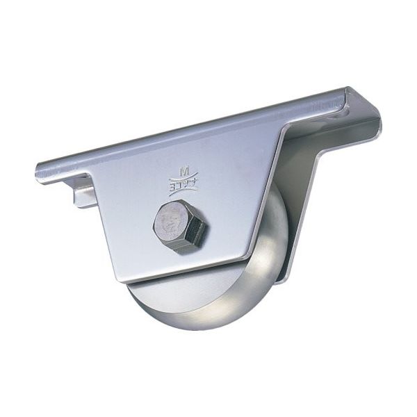 ヨコヅナ 440Cベアリング入ステンレス重量戸車 100mm 山R JCS-1008 1個 849-6300（直送品）