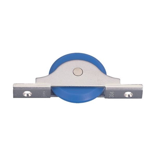 ヨコヅナ MC防音フラッター戸車ベアリング入MCナイロン 60mm V FMS-0609 1個 849-6125（直送品）