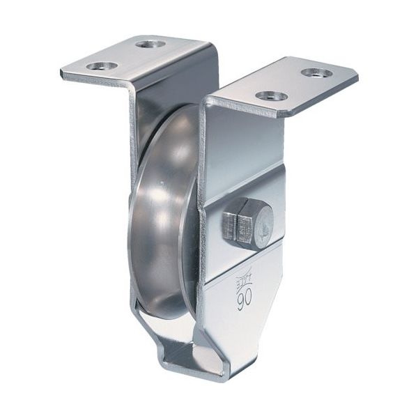 ヨコヅナ HプーリーN型 ステンレス車 90mm 丸溝 HBSN0901 1個 849-6144（直送品）