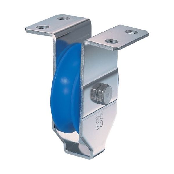 ヨコヅナ HプーリーN型 MCナイロン車 90mm 丸溝 HMSN0901 1個 849-6149（直送品）