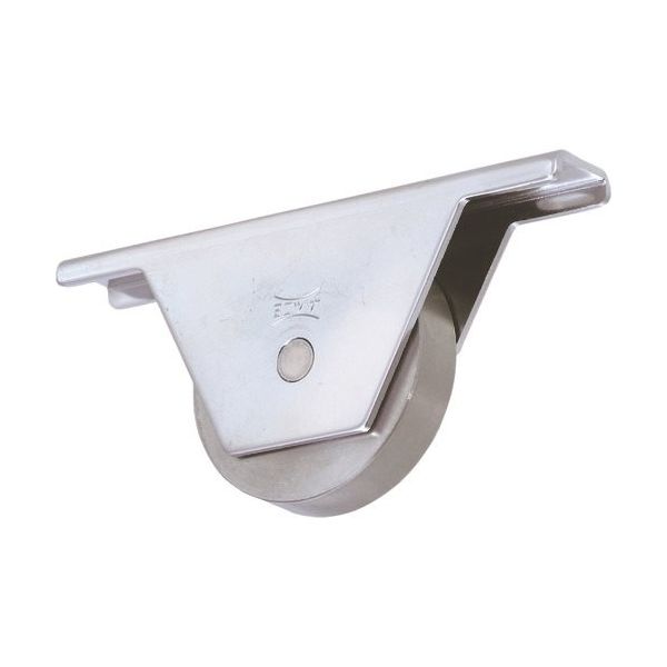 ヨコヅナ ステンレス重量戸車 スリムタイプ 75mm 平 JKS-0752 1個 849-6438（直送品）