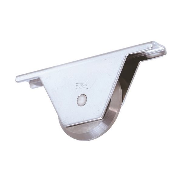 ヨコヅナ ステンレス重量戸車 スリムタイプ 75mm 山V JKS-0759 1個 849-6442（直送品）