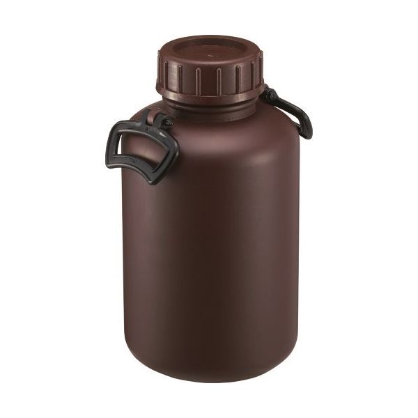 瑞穂化成工業 瑞穂 広口茶色瓶10Lキャリー 0100BR 1個 177-0452（直送品）