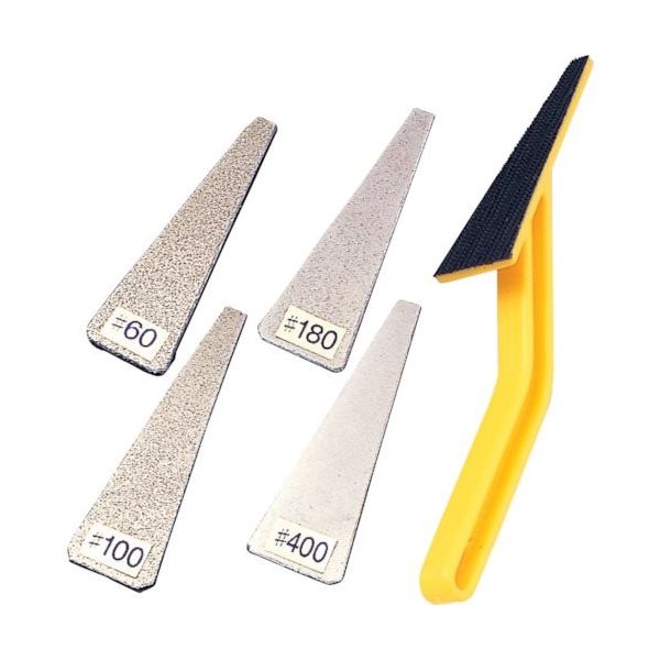ナニワ研磨工業 ナニワ シートペーパー ダイヤハンドラッパー 三角 シート #400 23×80 FZ-2145 1パック(1本)（直送品）