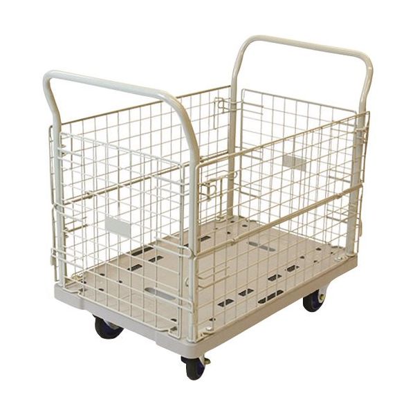 浅香工業 金象 プラキャリーラック金網付L大 フットブレーキ付 183639 1台 124-9608（直送品）