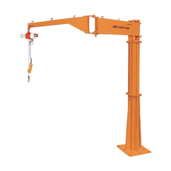 スーパーツール スーパー 二速選択型電動チェーンブロック付ジブクレーン 床固定・シンプル型 JBCC1621KH 1台 206-9910（直送品）