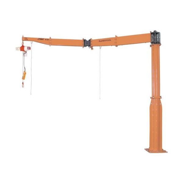 スーパーツール スーパー 二速選択電動チェーンブロック付ジブクレーン 床固定・アーム関節型 JBCC1630K 1台 206-9977（直送品）