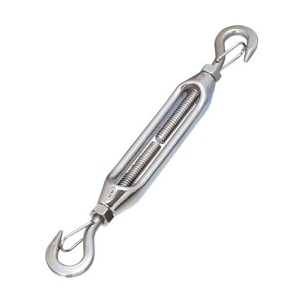 水本機械製作所 水本 ステンレス 枠式ターンバックル外れ止め付(フック&フック) 捻子径5分 A3059 1個 418-5753（直送品）