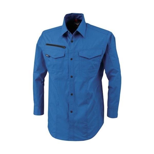 ジーベック XEBEC 長袖シャツ1753ー40ーL ブルー 1753-40-L 1着 384-2988（直送品）
