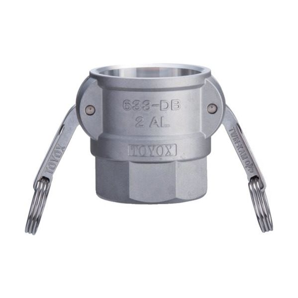 トヨックス カムロック カプラー メネジ アルミ 633ーDB 5インチ AL 633-DB-5-AL 1個 352-4918（直送品）