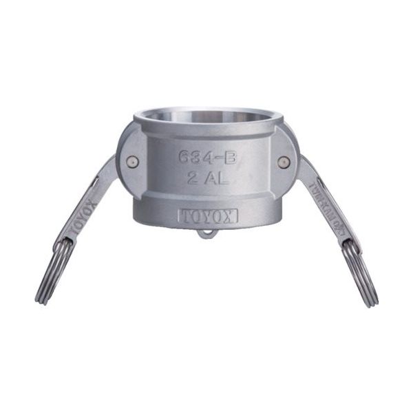 トヨックス カムロック カプラー ダストキャップ アルミ 634ーB 5インチ AL 634-B-5-AL 1個 352-6397（直送品）