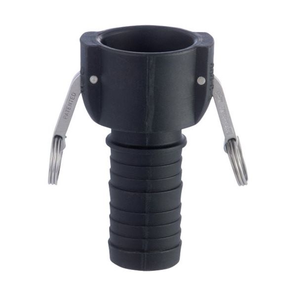 トヨックス カムロック カプラー ホースシャンク 樹脂 633ーC 1ー1/2インチ PP 633-C-1-1/2-PP 1個（直送品）