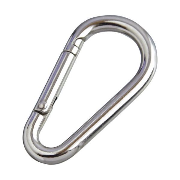 水本機械製作所 水本 ステンレス ナス型カラビナ(環なし) 線径5.5mm 長さ60mm NK-5.5A 1個 418-5796（直送品）