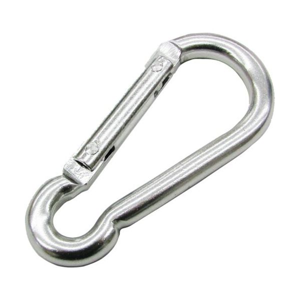 水本機械製作所 水本 アルミスナップフックBE型 シルバー 線径4.5mm 長さ50mm A-3006 1個 418-5799（直送品）