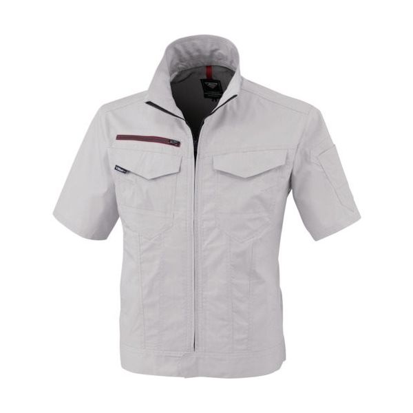 ジーベック XEBEC 半袖ブルゾン1751ー22ーS シルバーグレー 1751-22-S 1着 382-9123（直送品）