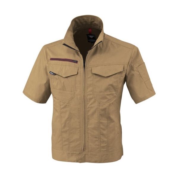 ジーベック XEBEC 半袖ブルゾン1751ー81ー5L キャメル 1751-81-5L 1着 382-5995（直送品）