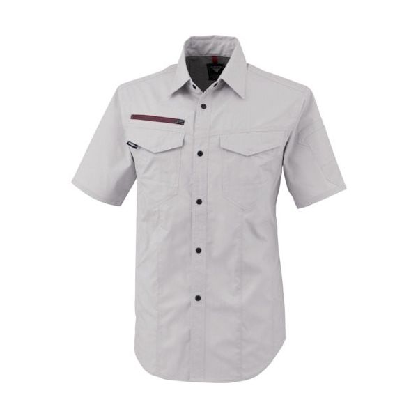 ジーベック XEBEC 半袖シャツ1752ー22ー5L シルバーグレー 1752-22-5L 1着 384-3013（直送品）