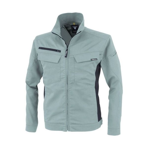 ジーベック XEBEC 裏綿ストレッチ長袖ブルゾン1514ー605ーSS ミストグリーン 1514-605-SS 1着 383-3907（直送品）