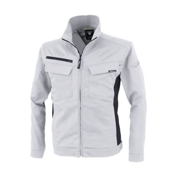 ジーベック XEBEC 裏綿ストレッチ長袖ブルゾン1514ー22ーL シルバーグレー 1514-22-L 1着 383-3890（直送品）