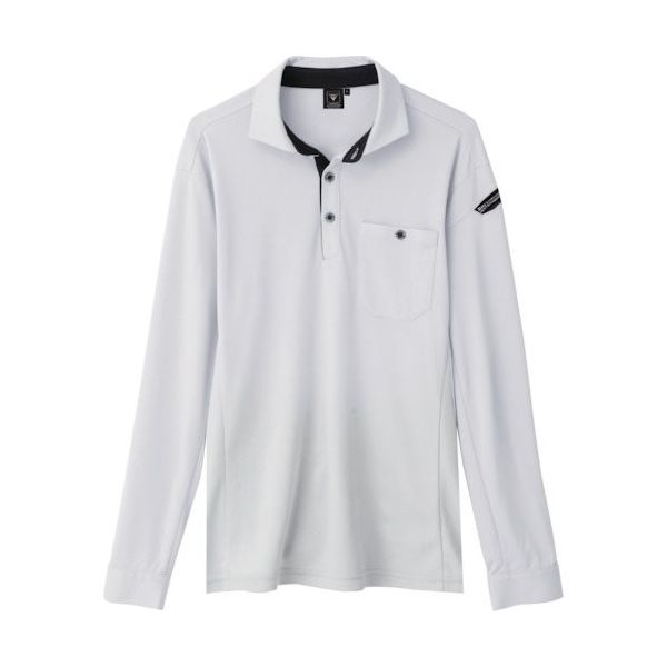 ジーベック XEBEC エコ制電長袖ポロシャツ6095ー22ーSS シルバーグレー 6095-22-SS 1着 384-2957（直送品）