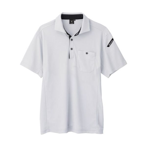 ジーベック XEBEC エコ制電半袖ポロシャツ6090ー22ーLL シルバーグレー 6090-22-LL 1着 384-2911（直送品）