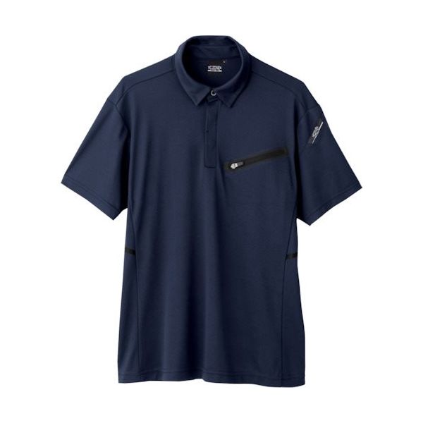 ジーベック XEBEC 半袖ポロシャツ6110ー19ーS ディープネイビー 6110-19-S 1着 382-1330（直送品）