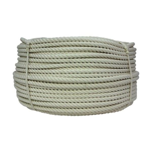 ユタカメイク 綿ロープ 22mm×200m C22-200 1巻 128-0088（直送品）