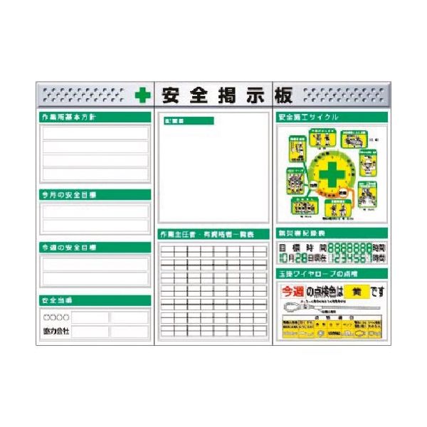 つくし工房 つくし スチール製フラット掲示板3点タイプセット 大タイトル=Cタイプ KG-621BC 1組(1個) 183-5442（直送品）